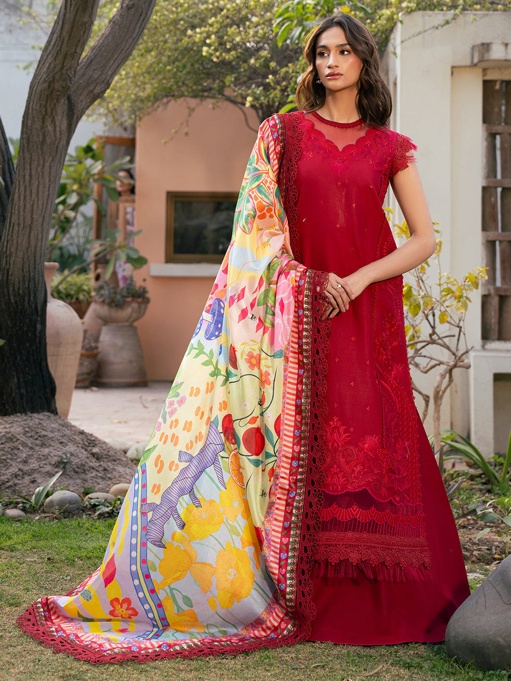 Bin Ilyas | Hazel Printed Lawn 25 | 2071 - B