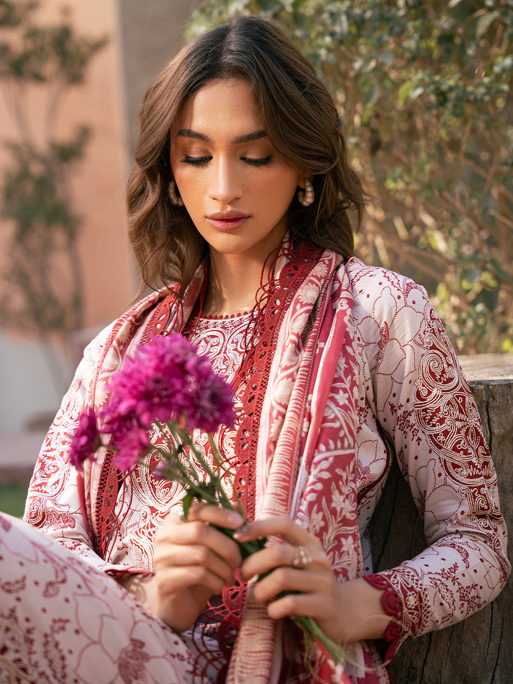 Bin Ilyas | Hazel Printed Lawn 25 | 2074 - B