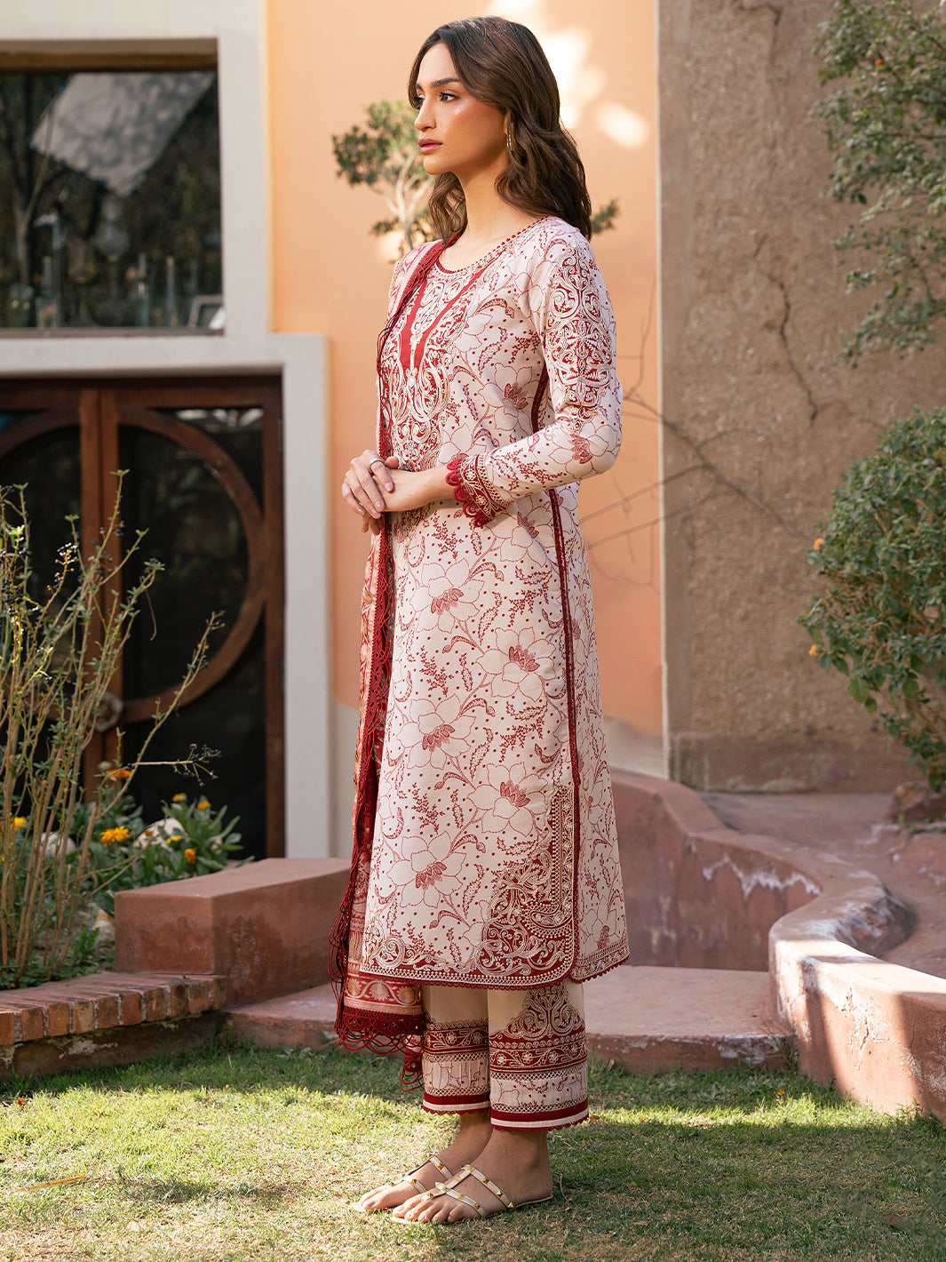Bin Ilyas | Hazel Printed Lawn 25 | 2074 - B