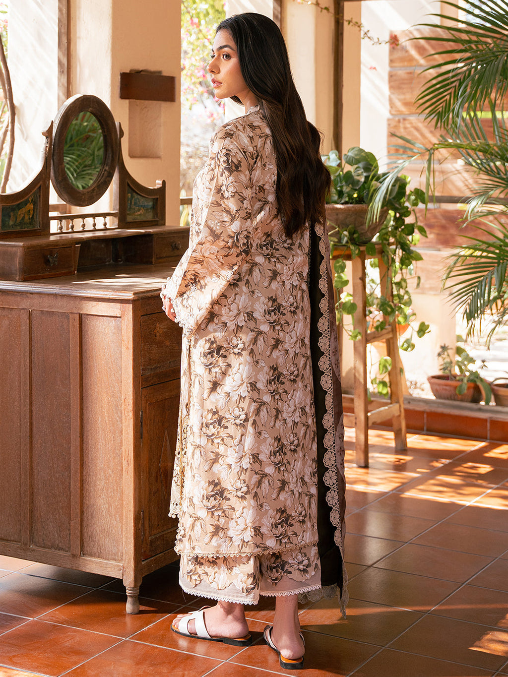 Bin Ilyas | Hazel Printed Lawn 25 | 2075 - B