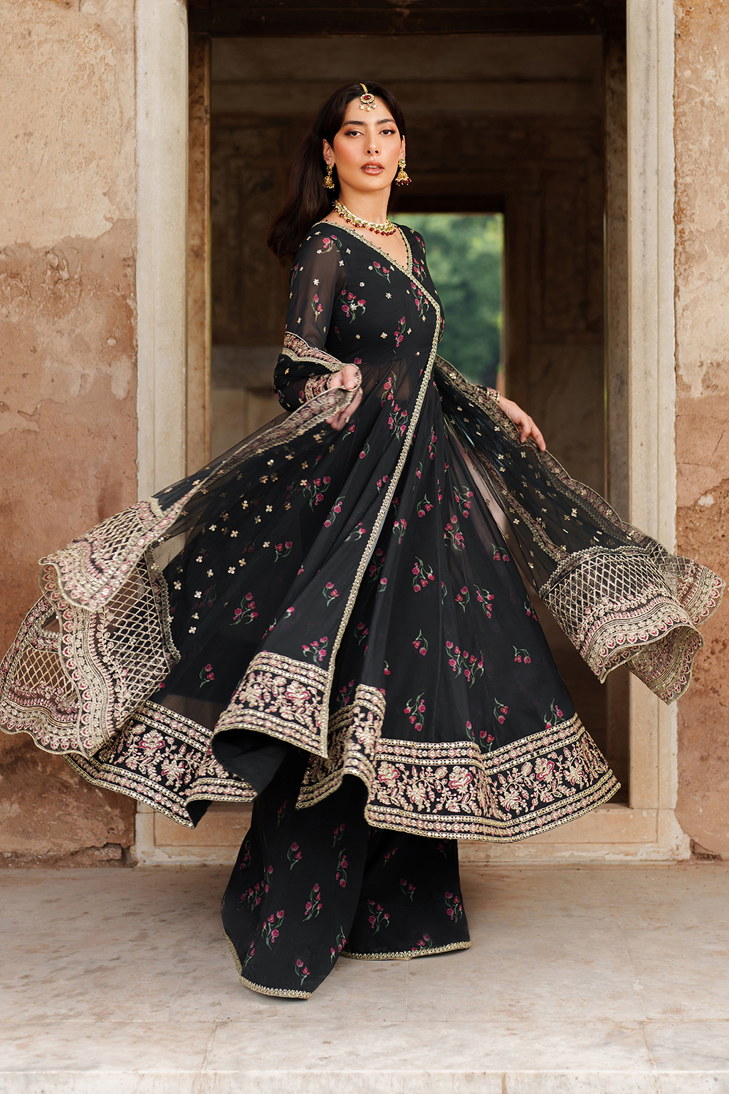 Iznik | Exclusive Formals | UE-550  Printed Chiffon