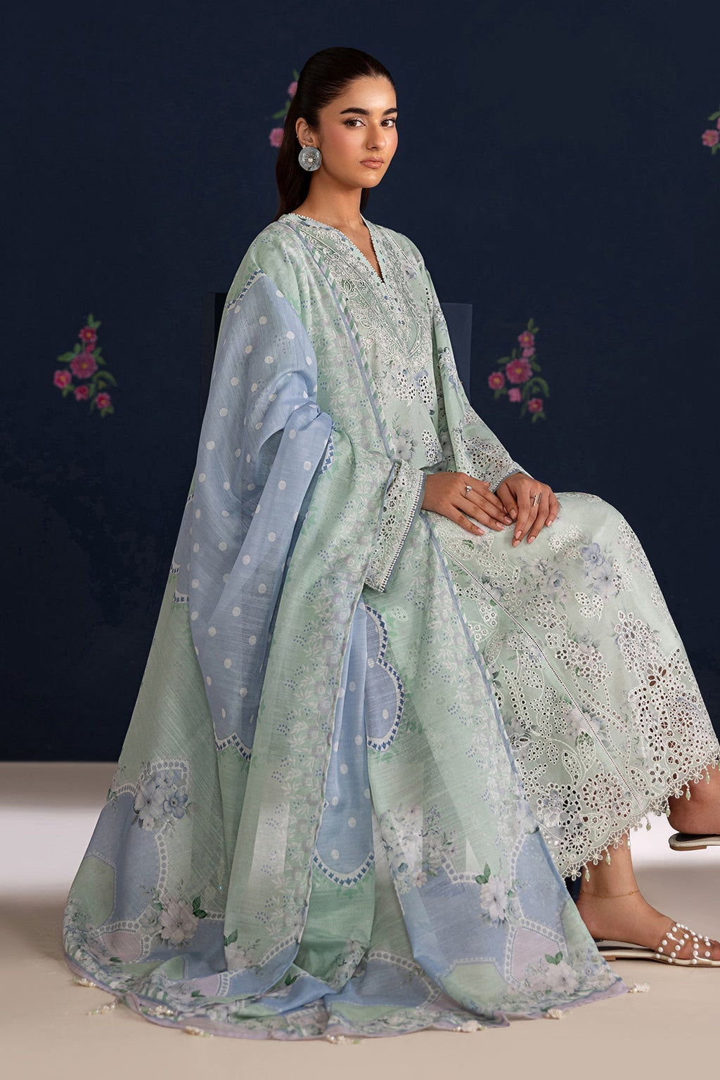 Baroque | Embroidered Lawn | SF-4469