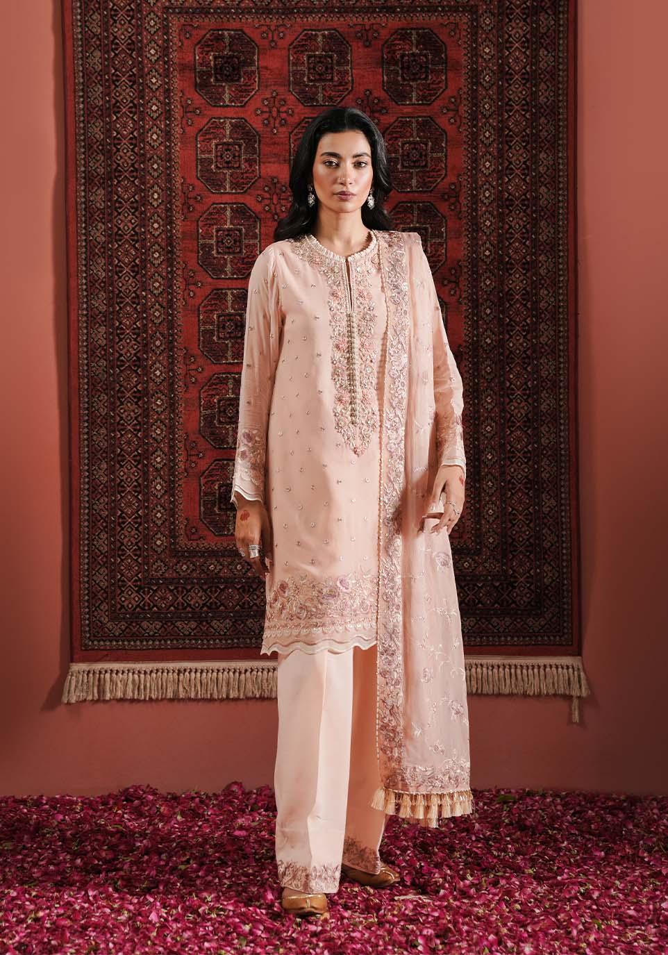Zarqash | Lakhnawi Festive Chiffon 24 |  ZQL 003B IZEL
