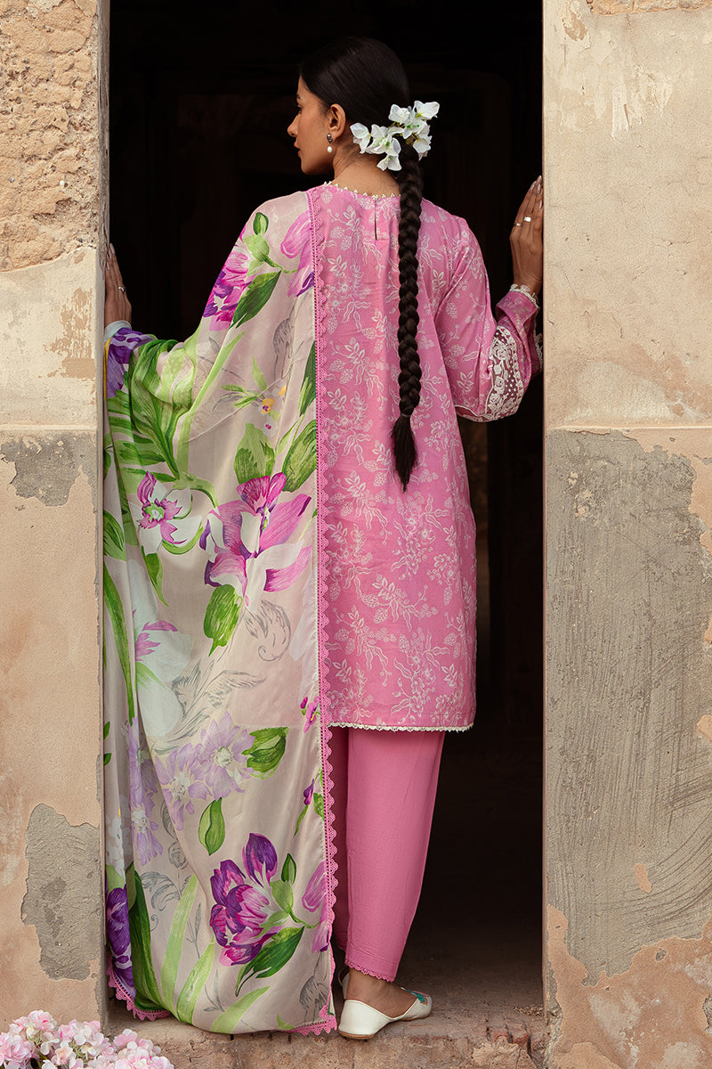 Cross Stitch | Premium Lawn 24 | CORAL FLORET - House Of Anaya