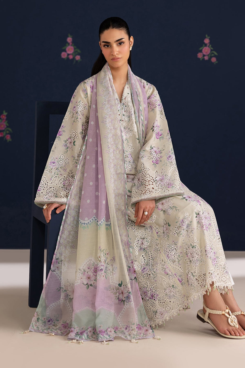 Baroque | Embroidered Lawn | SF-4470