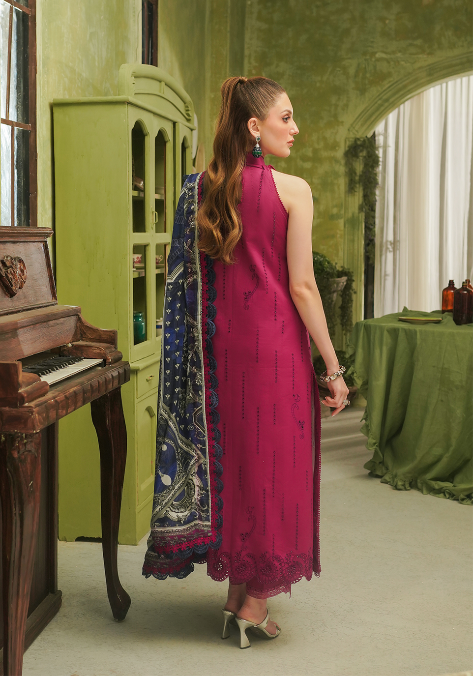 Zarqash | Tresor Luxury Lawn 24 | ZQT 0012 ROSA - Riwayat-e-khas