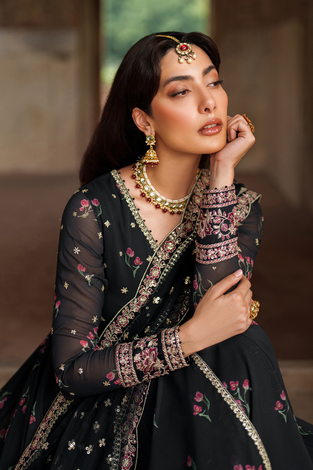 Iznik | Exclusive Formals | UE-550  Printed Chiffon