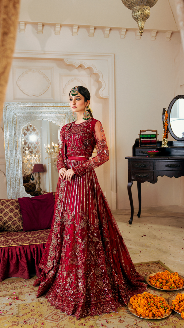 Zebtan | Zircon Wedding Formals | ANARKALI ZQ-09 - Riwayat-e-Khas