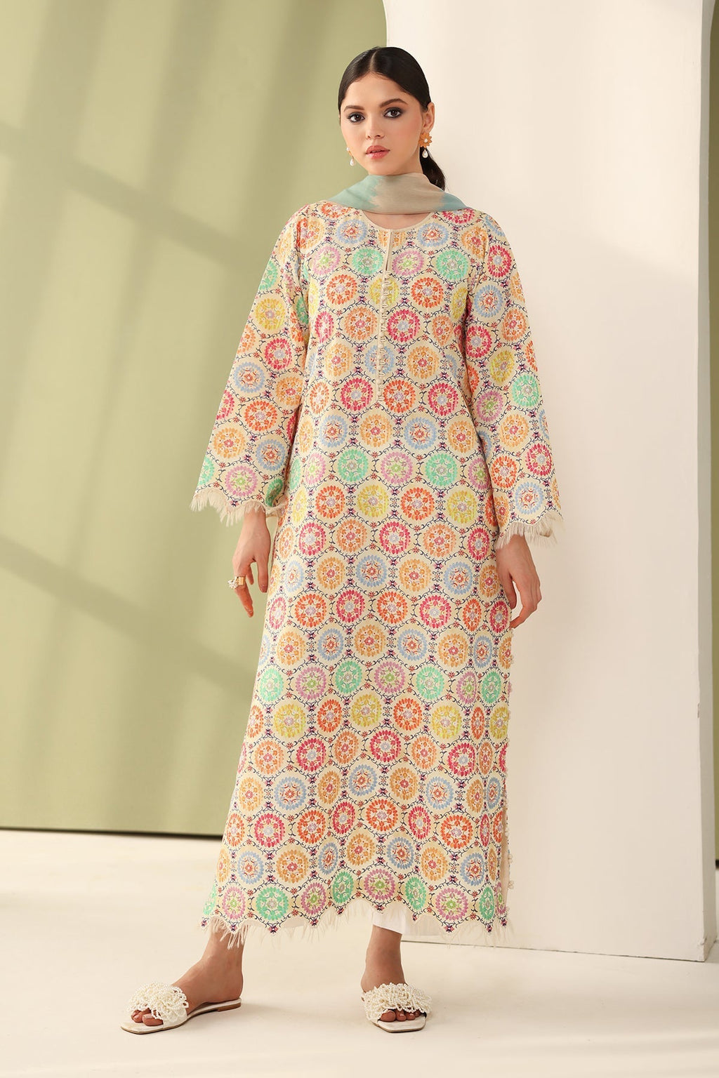 Baroque | Eid Printique | EMBROIDERED PRINTED LAWN UF-4178