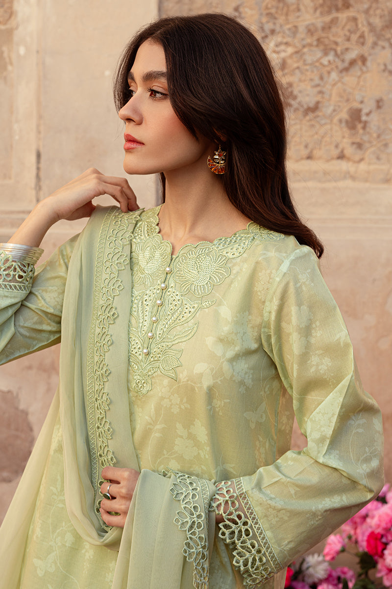 Cross Stitch | Premium Lawn 24 | MISTED GREEN - House Of Anaya