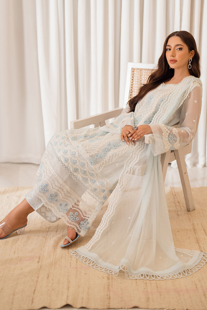 Azure | Ensembles Embroidered Formals | Ocean Whisper - Riwayat-e-Khas