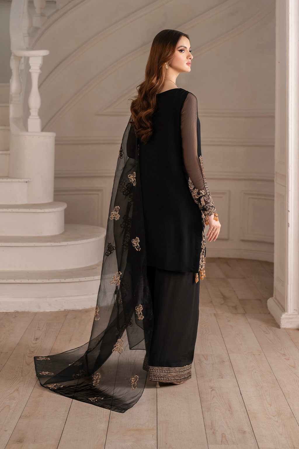 Iznik I Festive Formal I UE-417 Embroidered Chiffon