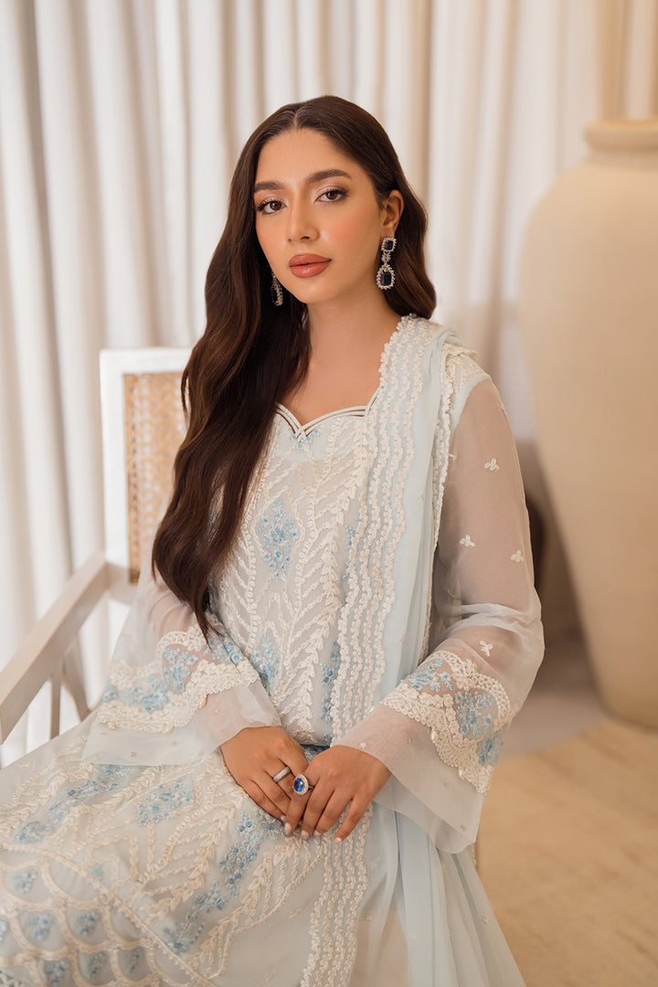 Azure | Ensembles Embroidered Formals | Ocean Whisper - Riwayat-e-Khas