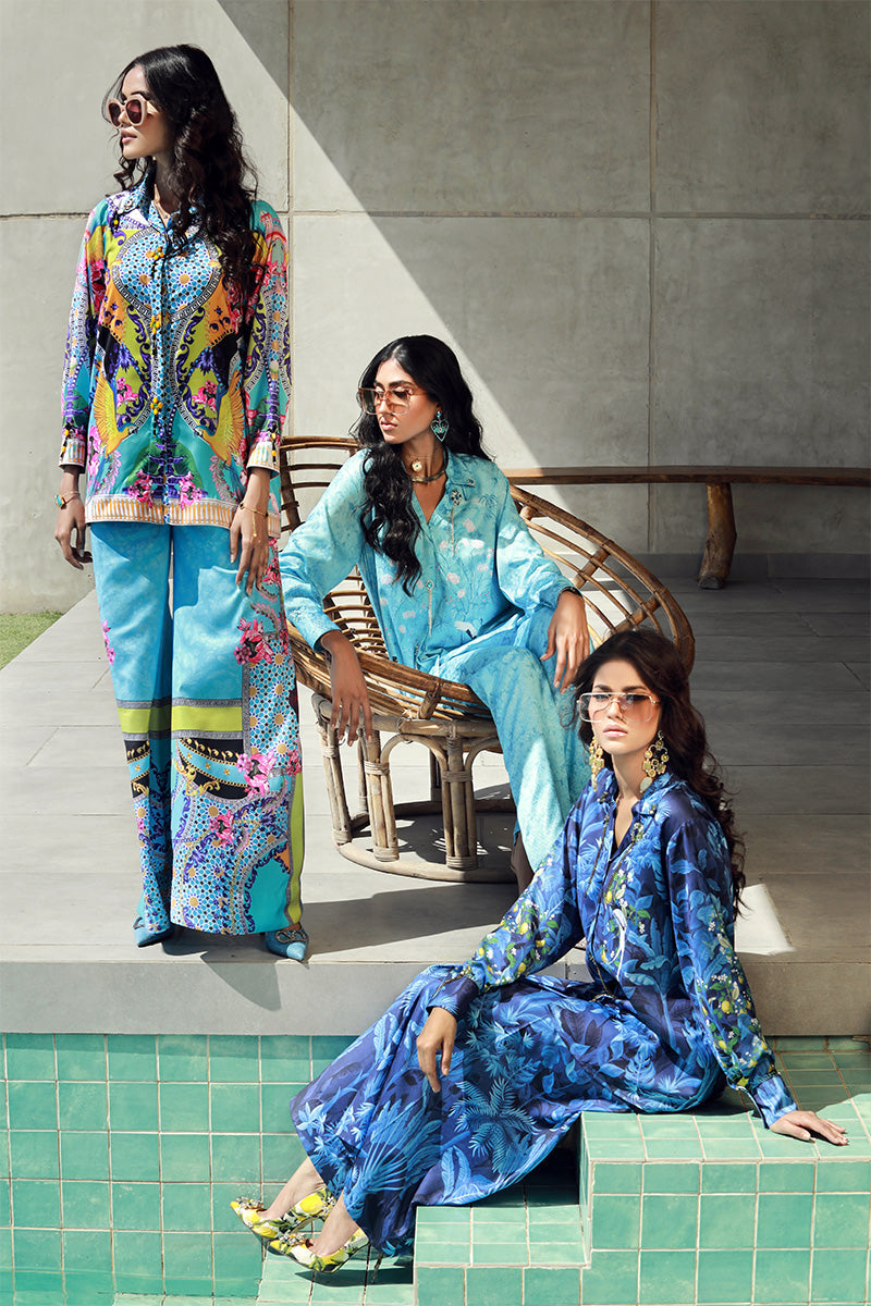 Wardha Saleem | Luxury Pret Fusion Wear | SKYE (2PC) - Riwayat-e-Khas