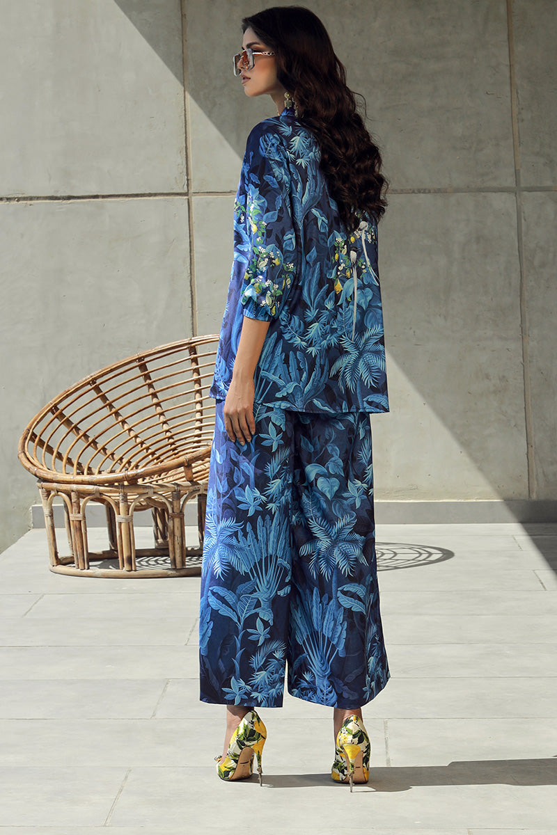 Wardha Saleem | Luxury Pret Fusion Wear | FLORA (2PC) - Riwayat-e-Khas