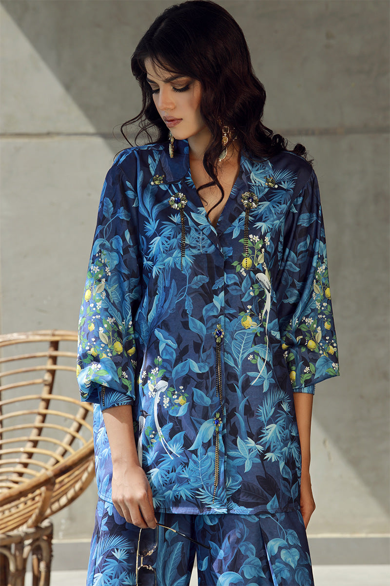 Wardha Saleem | Luxury Pret Fusion Wear | FLORA (2PC) - Riwayat-e-Khas