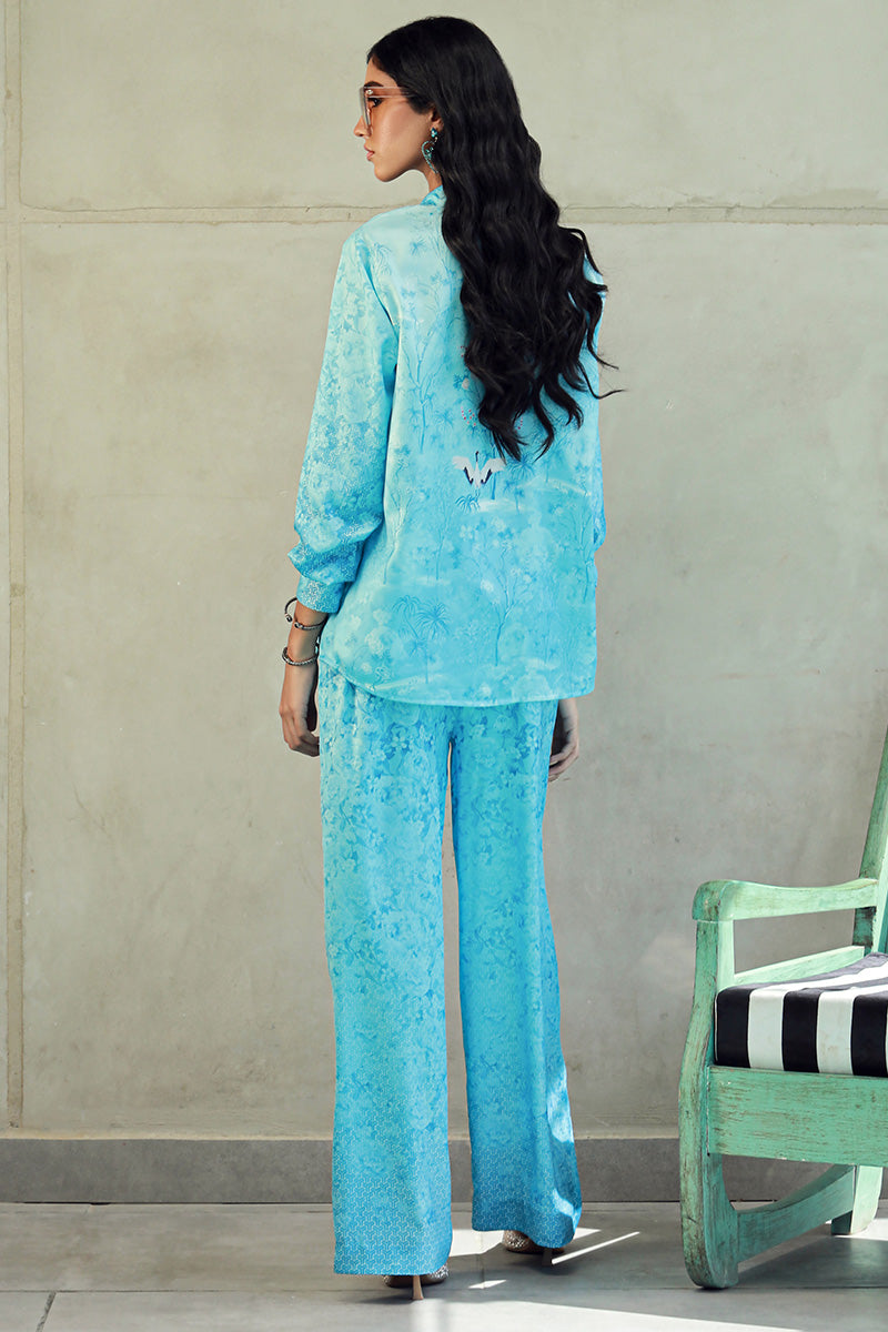 Wardha Saleem | Luxury Pret Fusion Wear | SKYE (2PC) - Riwayat-e-Khas