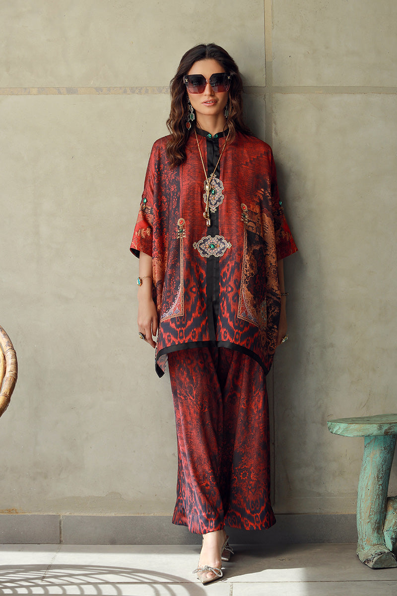Wardha Saleem | Luxury Pret Fusion Wear | HAZEL (2PC) - Riwayat-e-Khas