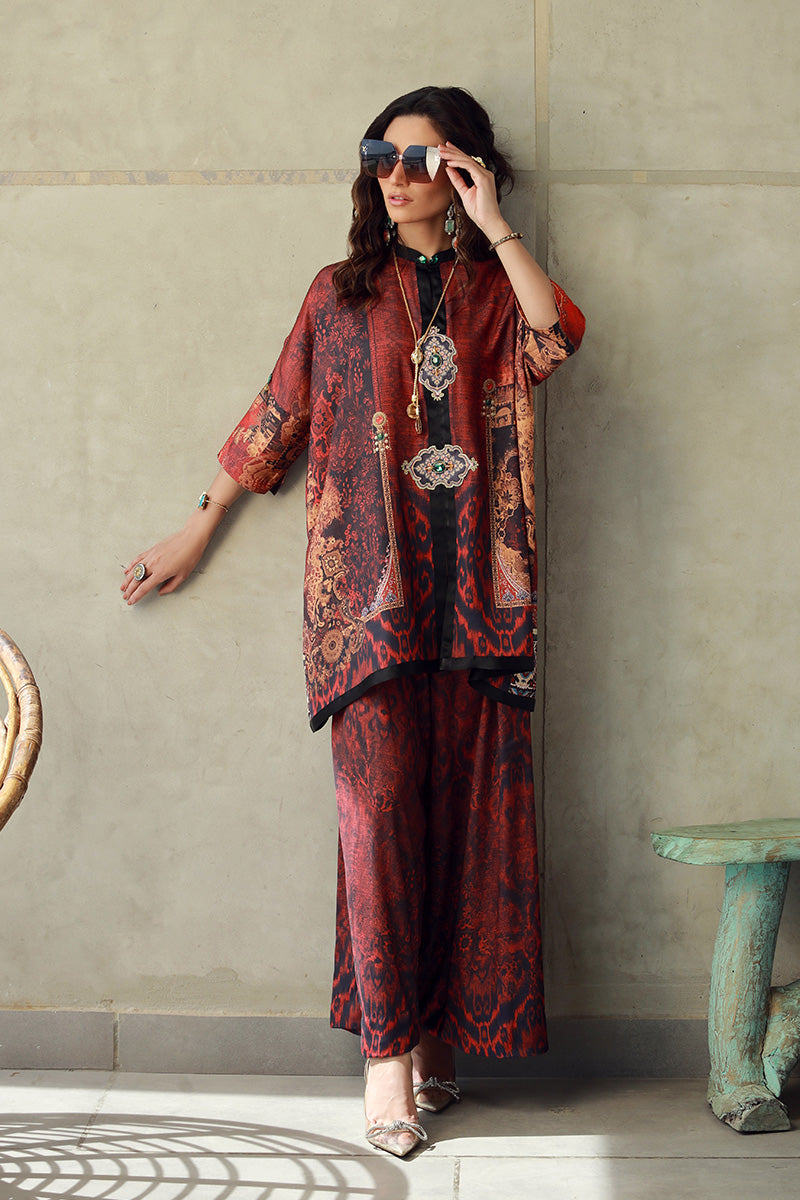 Wardha Saleem | Luxury Pret Fusion Wear | HAZEL (2PC) - Riwayat-e-Khas