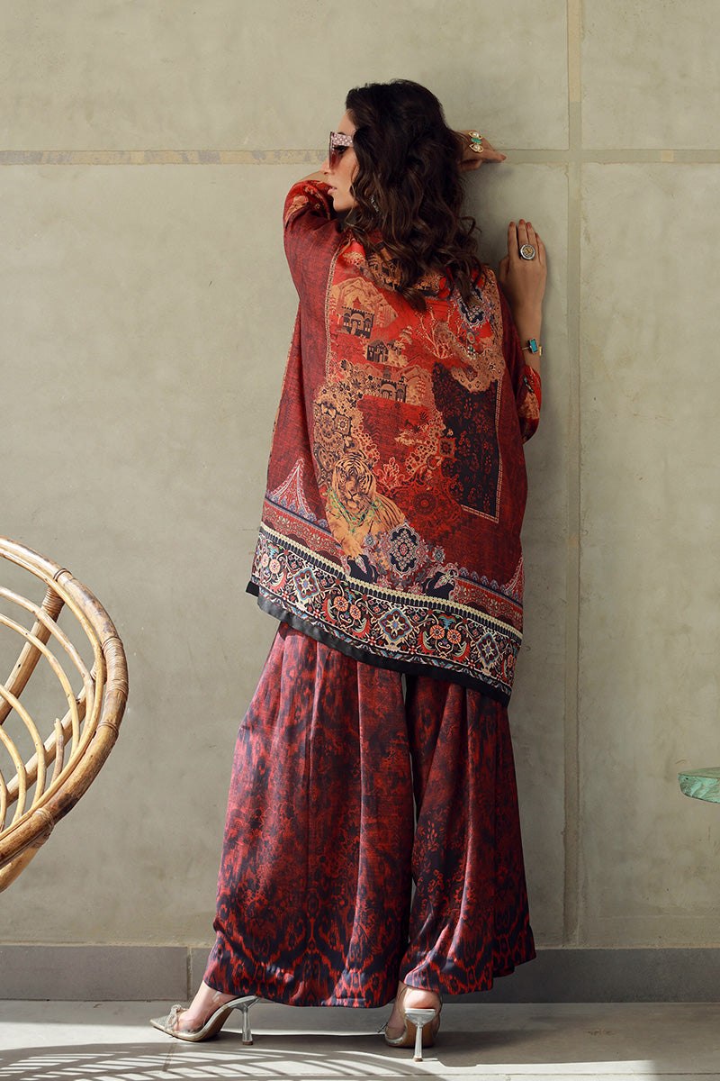 Wardha Saleem | Luxury Pret Fusion Wear | HAZEL (2PC) - Riwayat-e-Khas