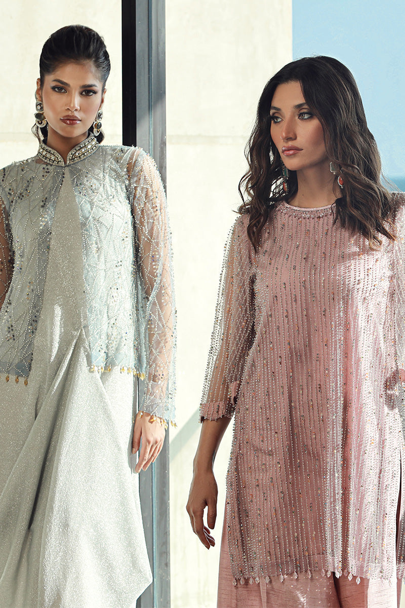 Wardha Saleem | Luxury Pret Fusion Wear | AVA (2PC) - Riwayat-e-Khas