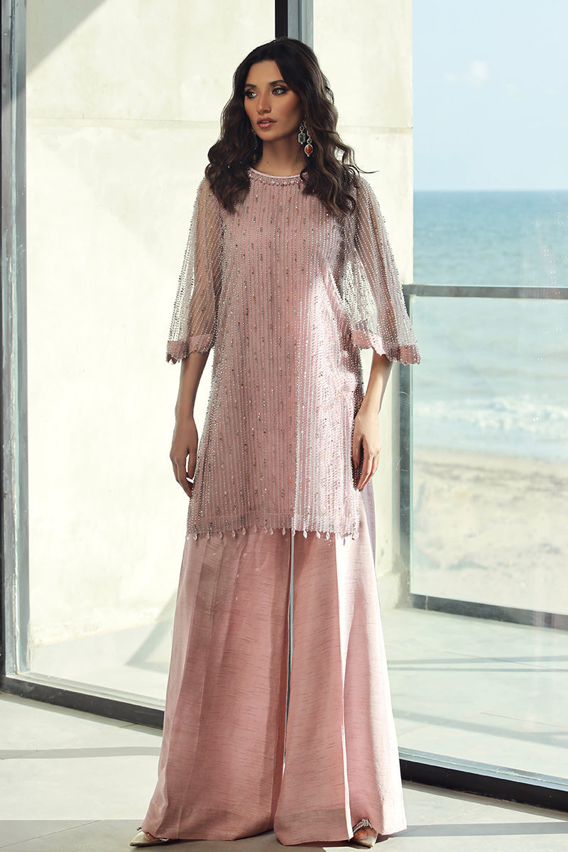 Wardha Saleem | Luxury Pret Fusion Wear | AVA (2PC) - Riwayat-e-Khas