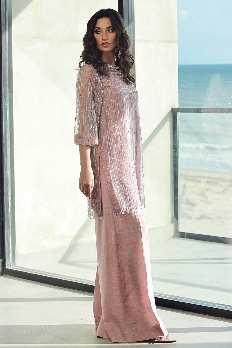 Wardha Saleem | Luxury Pret Fusion Wear | AVA (2PC) - Riwayat-e-Khas