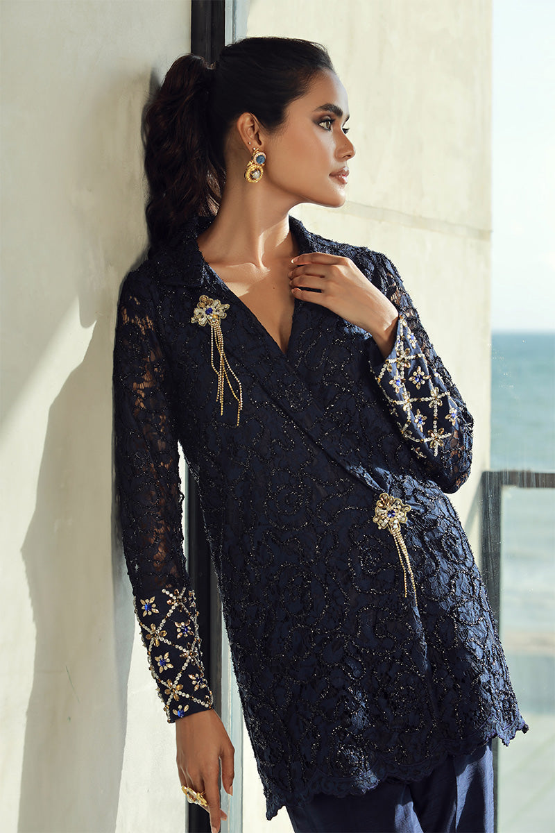 Wardha Saleem | Luxury Pret Fusion Wear | RENNE (2PC) - Riwayat-e-Khas