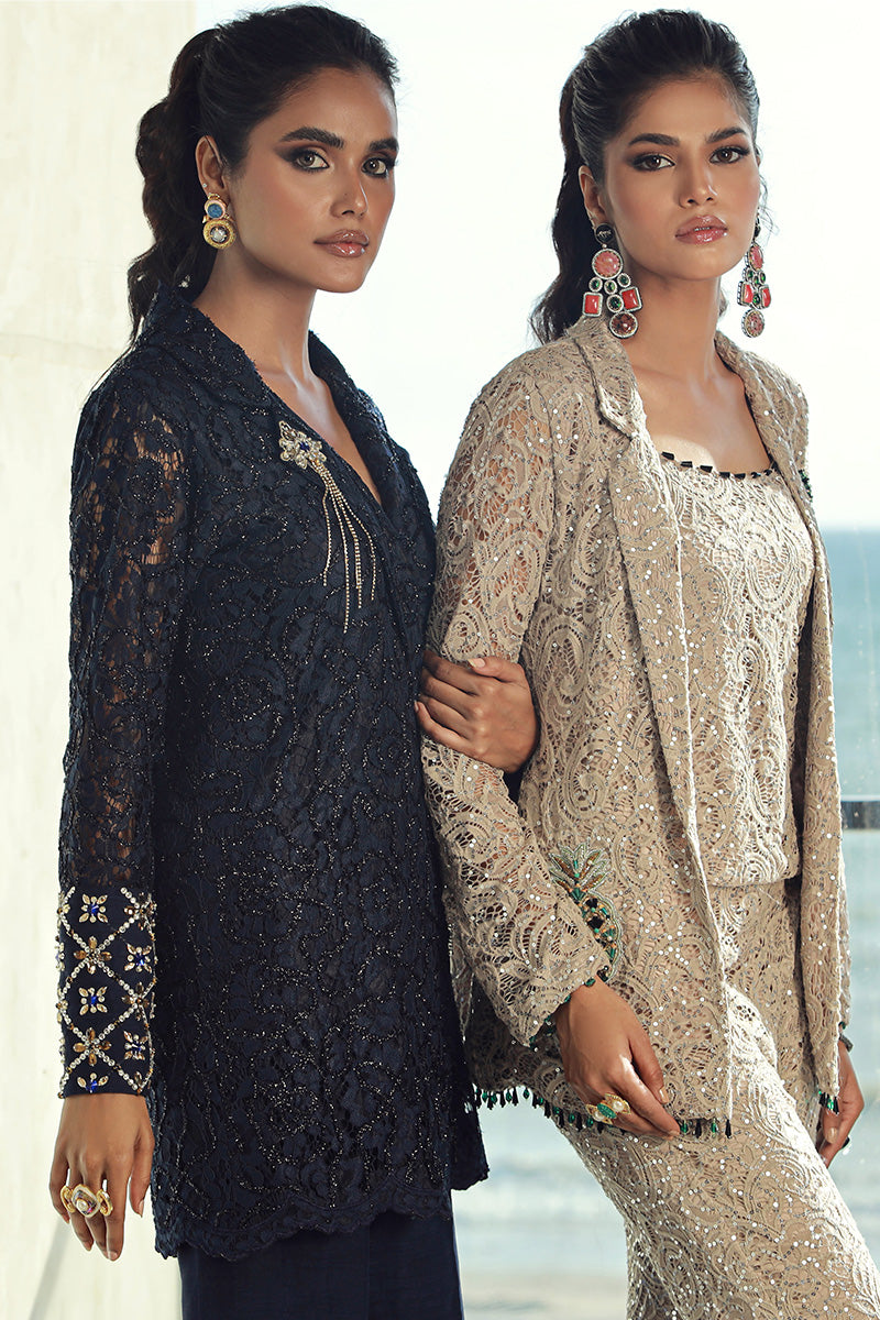 Wardha Saleem | Luxury Pret Fusion Wear | GIA (3PC) - Riwayat-e-Khas
