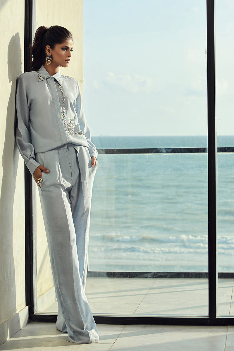 Wardha Saleem | Luxury Pret Fusion Wear | ELLA (2PC) - Riwayat-e-Khas
