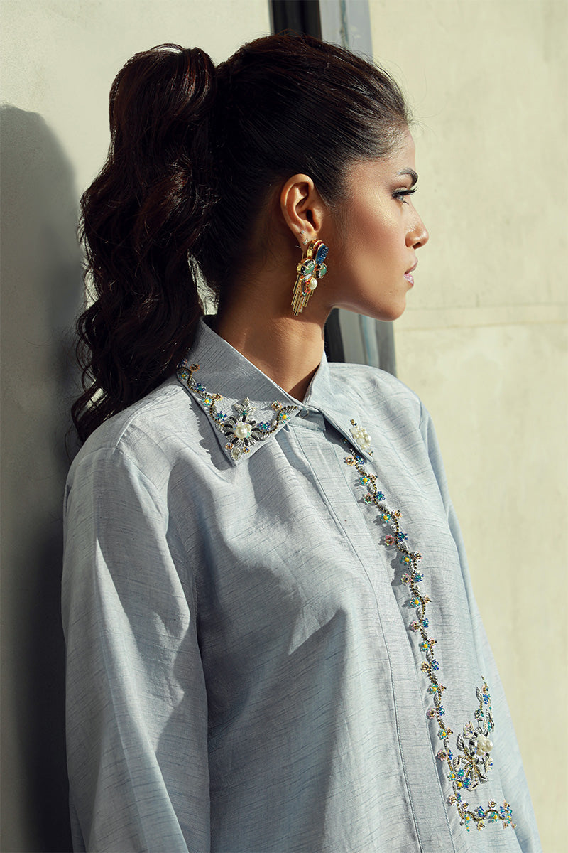 Wardha Saleem | Luxury Pret Fusion Wear | ELLA (2PC) - Riwayat-e-Khas