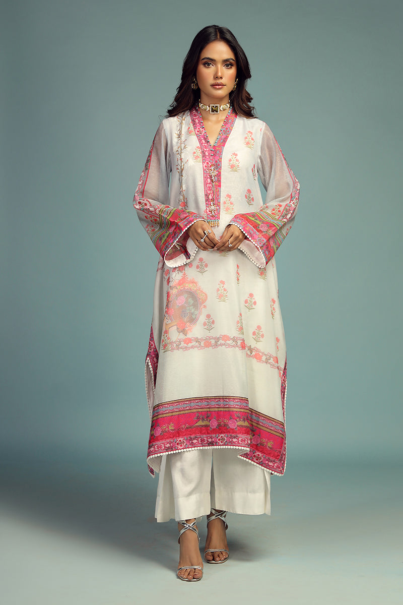 Wardha Saleem | Luxury Pret Traditional Wear | GUL BAHAAR SHIRT WITH DUPATTA (2 PC) - Riwayat-e-Khas