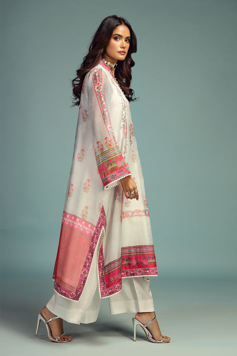 Wardha Saleem | Luxury Pret Traditional Wear | GUL BAHAAR SHIRT WITH DUPATTA (2 PC) - Riwayat-e-Khas