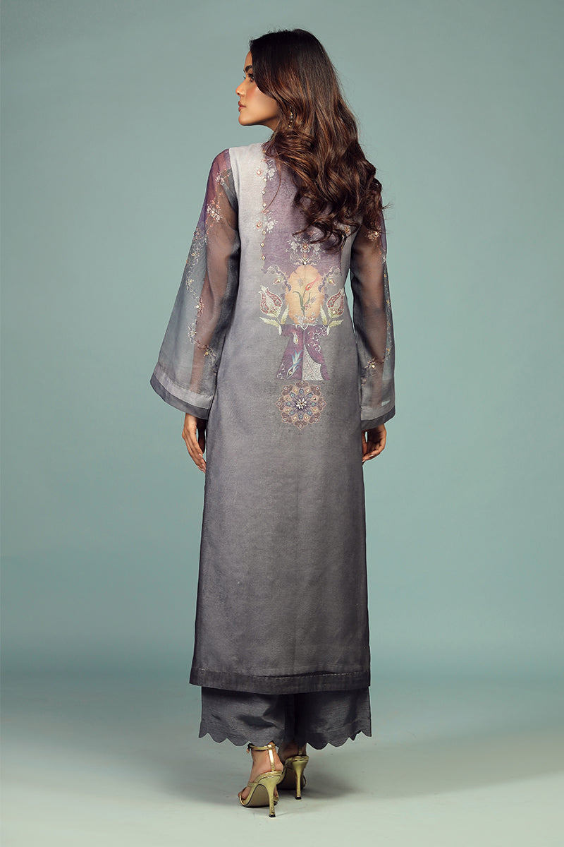 Wardha Saleem | Luxury Pret Traditional Wear | DARVESH SHIRT WITH DUPATTA ( 2 PC) - Riwayat-e-Khas