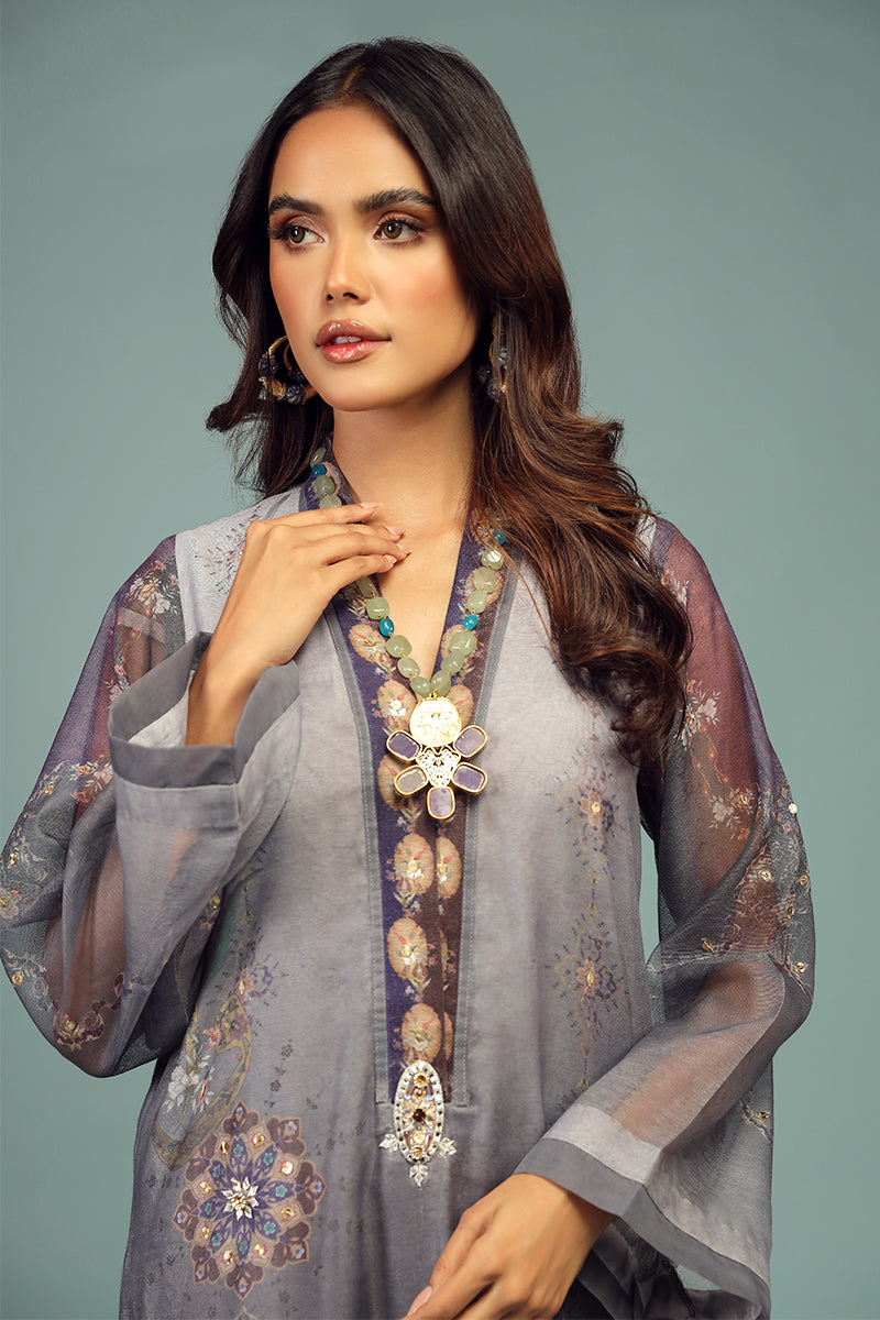 Wardha Saleem | Luxury Pret Traditional Wear | DARVESH SHIRT WITH DUPATTA ( 2 PC) - Riwayat-e-Khas