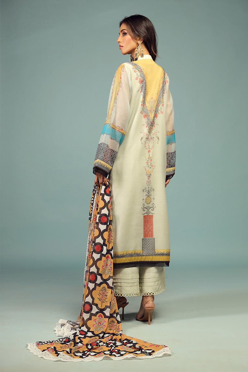 Wardha Saleem | Luxury Pret Traditional Wear | BARAHDARI SHIRT WITH DUPATTA ( 2 PC) - Riwayat-e-Khas