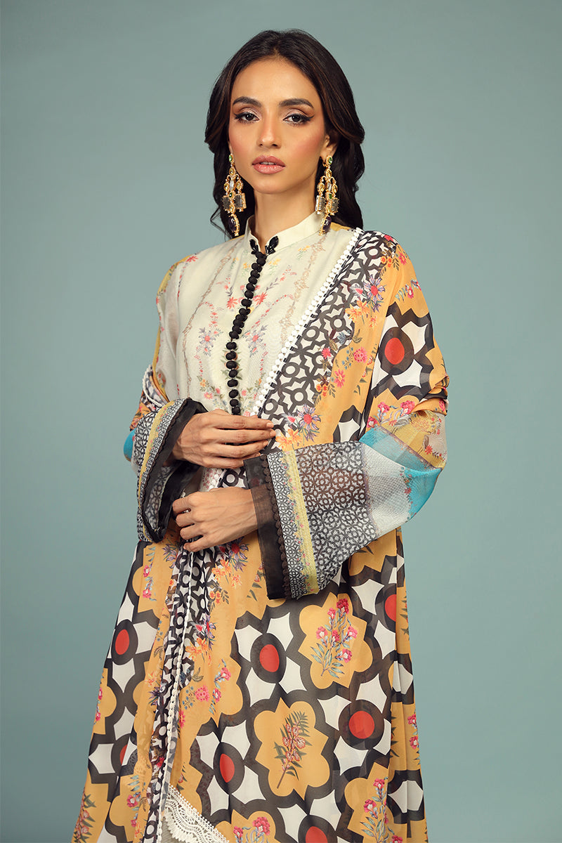 Wardha Saleem | Luxury Pret Traditional Wear | BARAHDARI SHIRT WITH DUPATTA ( 2 PC) - Riwayat-e-Khas