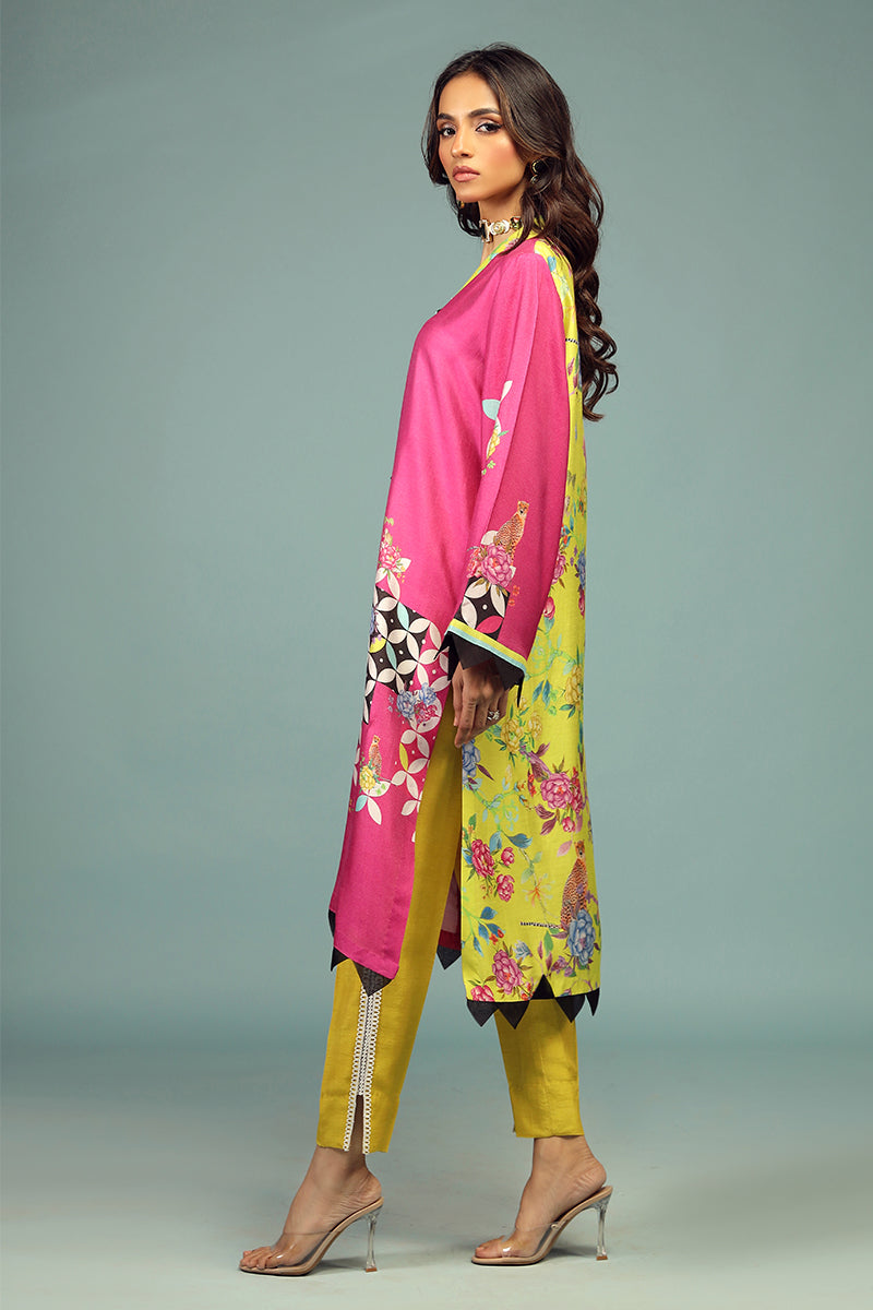 Wardha Saleem | Luxury Pret Traditional Wear | SHIKARGAH SHIRT WITH DUPATTA ( 2 PC) - Riwayat-e-Khas