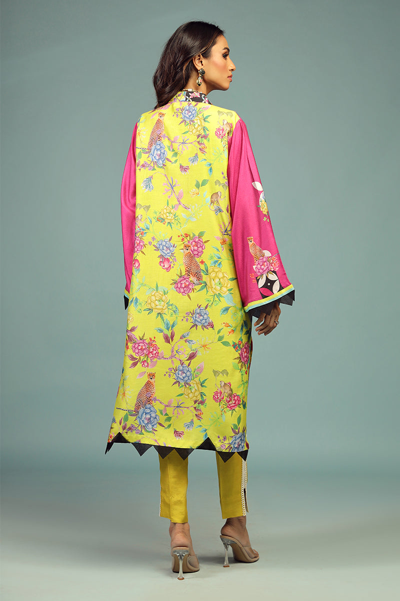Wardha Saleem | Luxury Pret Traditional Wear | SHIKARGAH SHIRT WITH DUPATTA ( 2 PC) - Riwayat-e-Khas