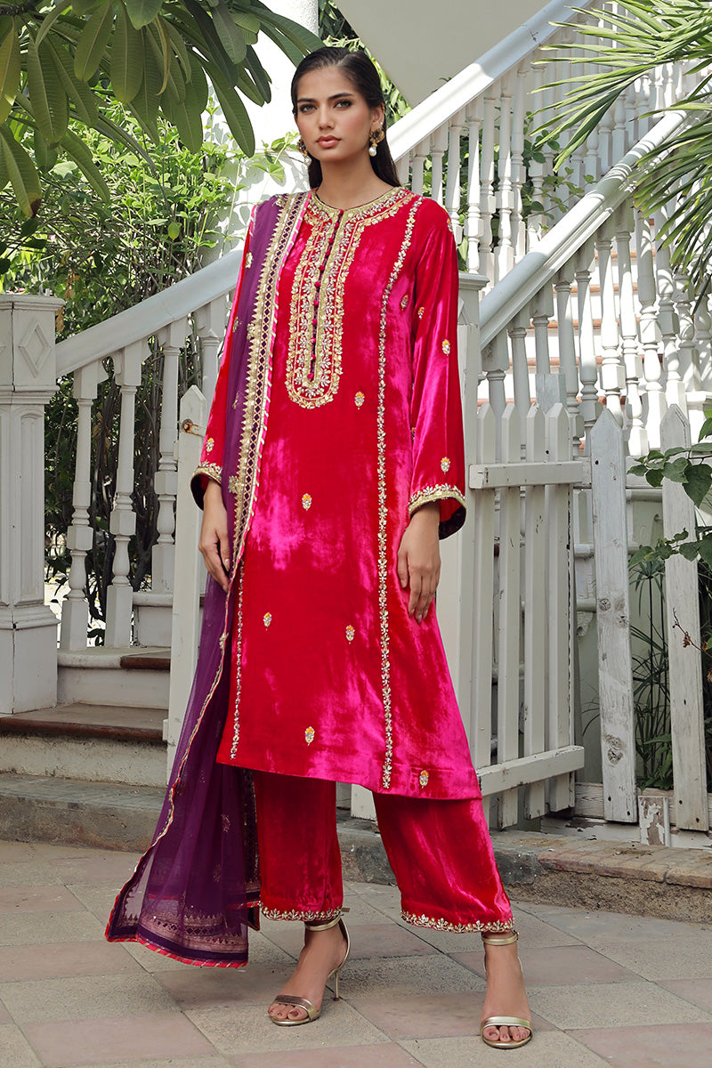 Sana Abbas | Velvet Formals | RUBY - Riwayat-e-Khas