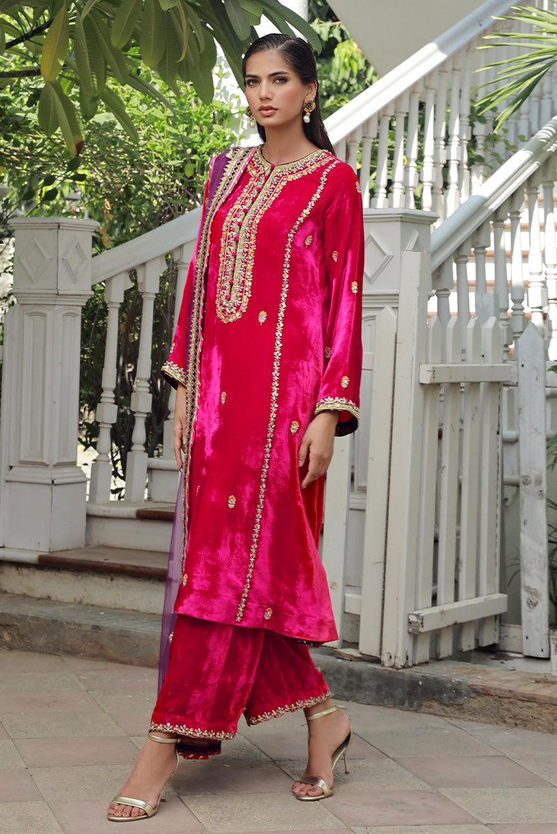 Sana Abbas | Velvet Formals | RUBY - Riwayat-e-Khas