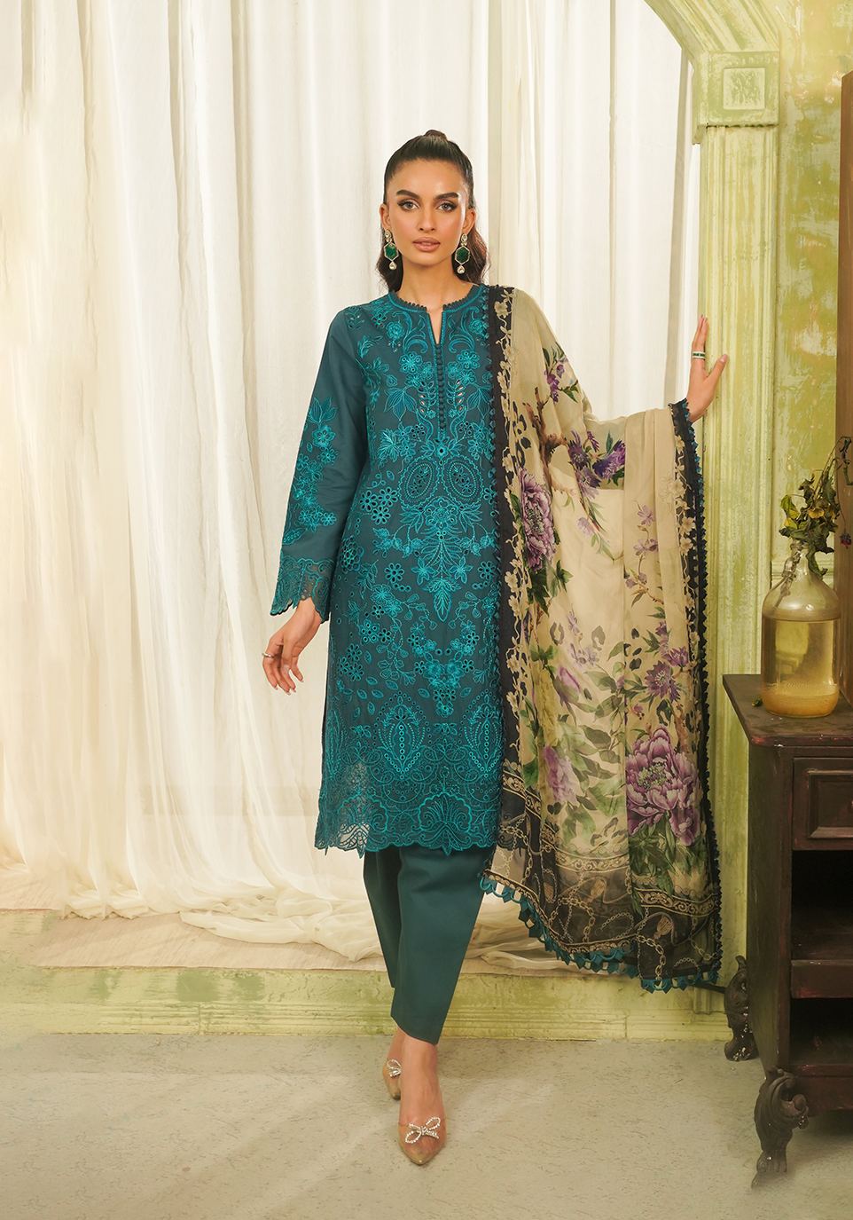 Zarqash | Tresor Luxury Lawn 24 | ZQT 0011 DINA - Riwayat-e-khas