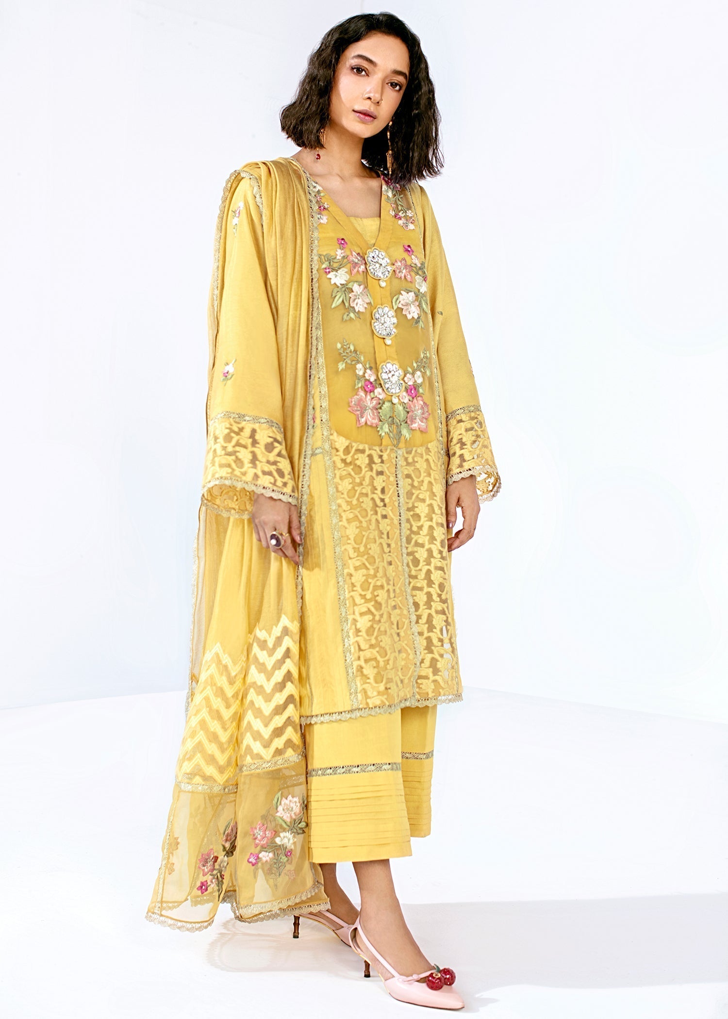 Saira Shakira | Luxury Pret | Dusty bloom