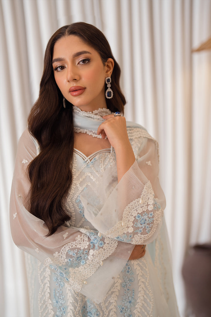 Azure | Ensembles Embroidered Formals | Ocean Whisper - Riwayat-e-Khas