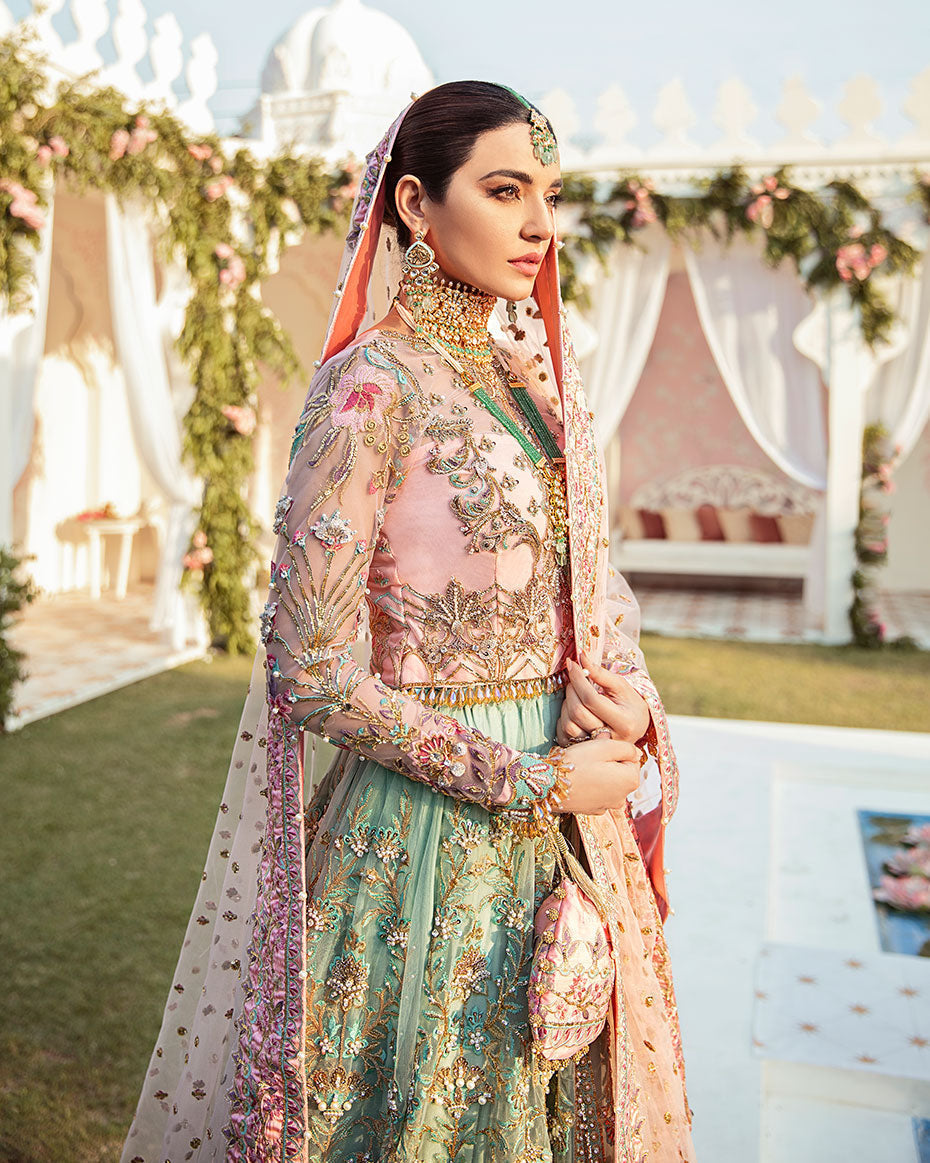 Gulaal | Wedding Formals | Joli Embroidered Net 3-Piece Suit WS-03 - House Of Anaya