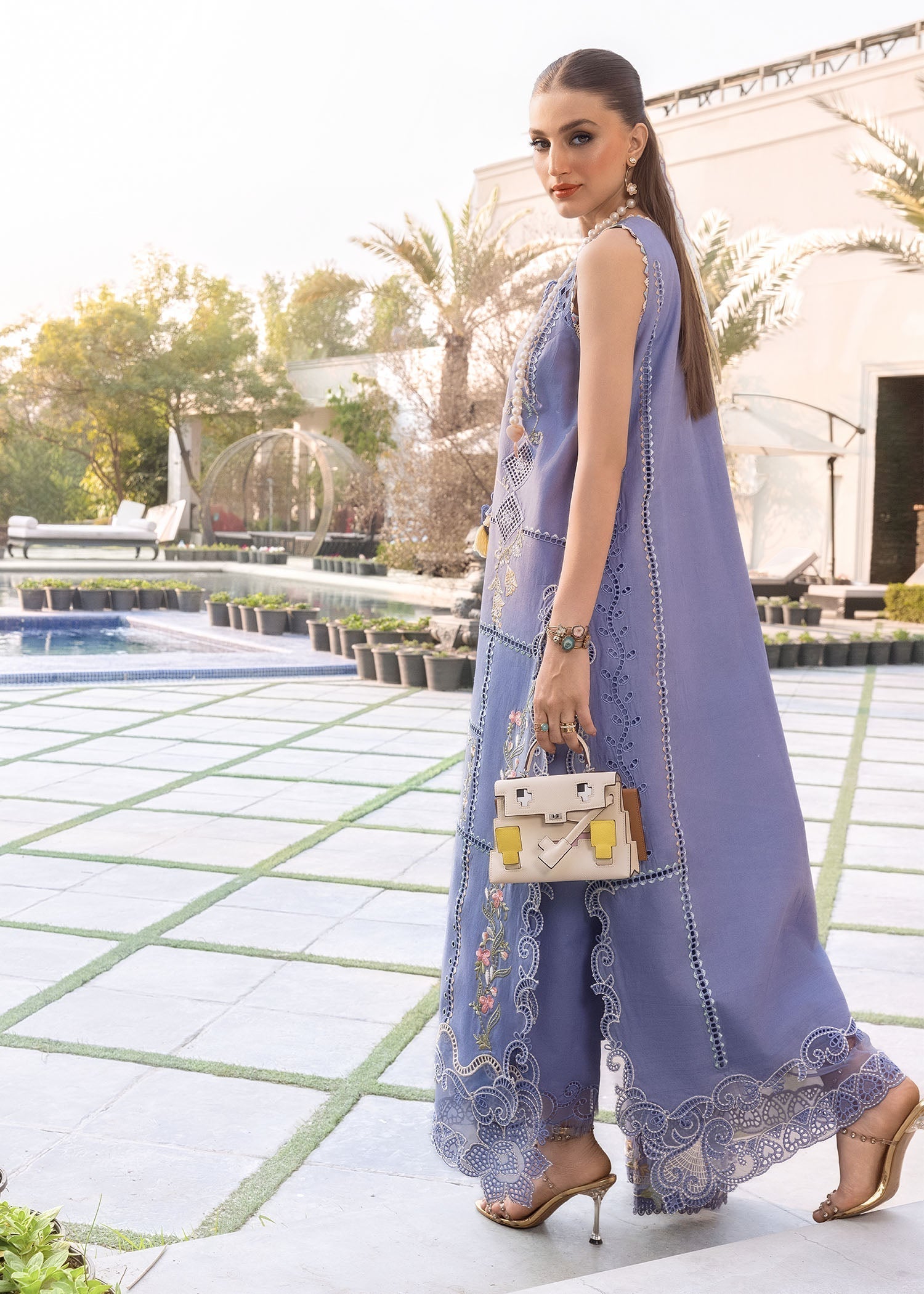 Crimson | Flow By Crimson Lawn'26 | FLORAL SERENITY-D1B