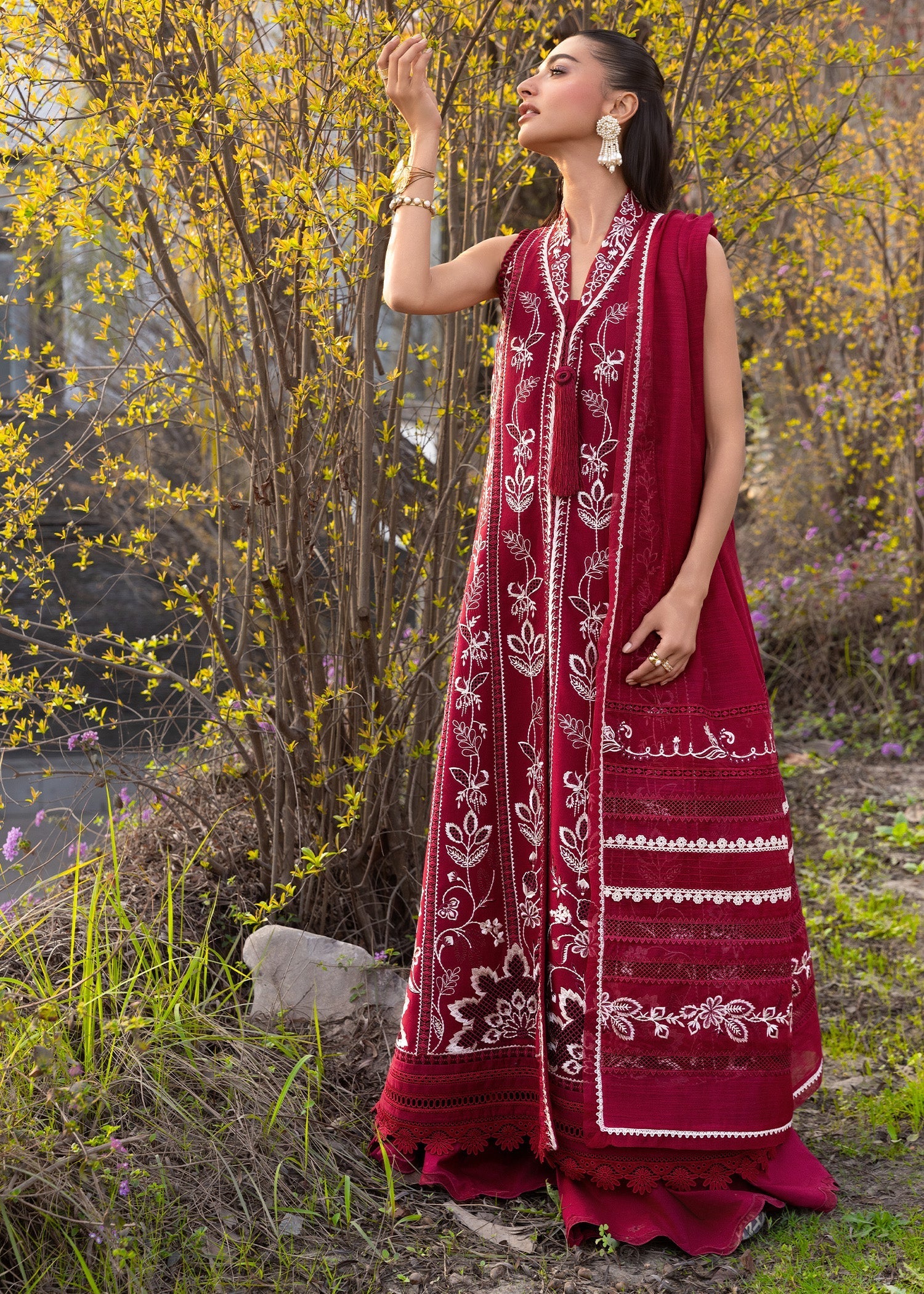 Crimson | Flow By Crimson Lawn'26 | A HANDMADE TALE-D5A