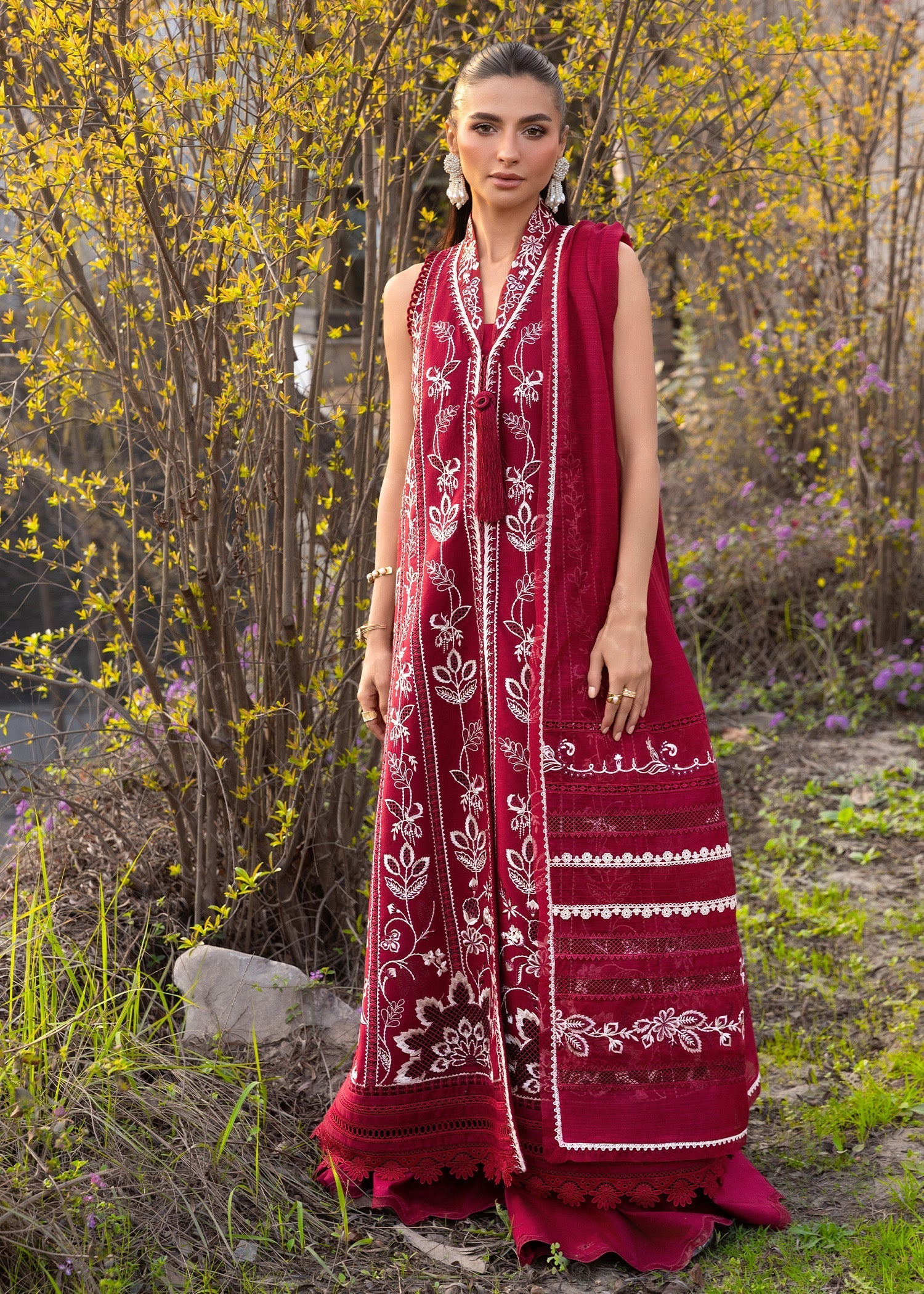 Crimson | Flow By Crimson Lawn'26 | A HANDMADE TALE-D5A