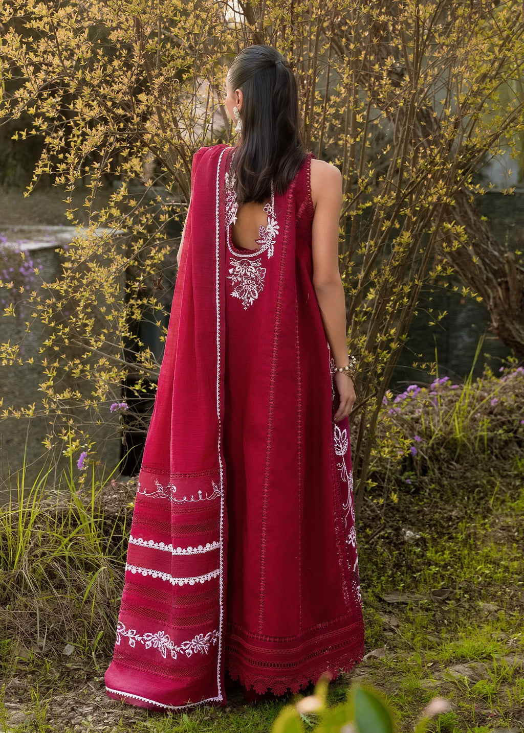 Crimson | Flow By Crimson Lawn'26 | A HANDMADE TALE-D5A