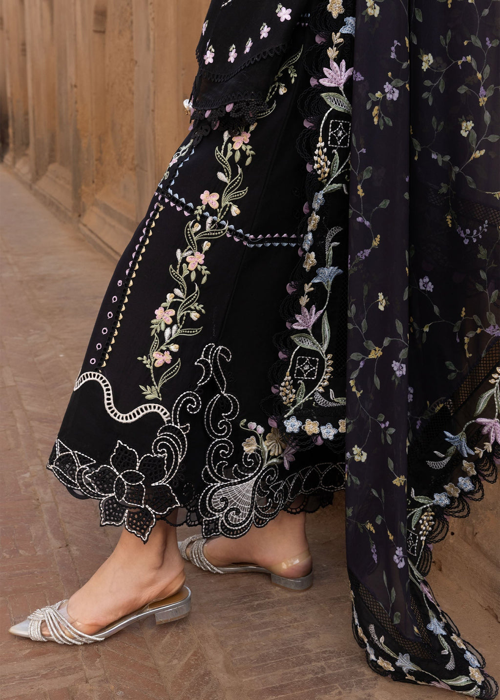 Crimson | Flow By Crimson Lawn'26 | FLORAL SERENITY - D1A